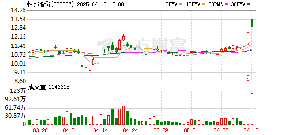 鸿泰利创 黄金概念延续强势 恒邦股份2连板